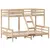 Produktbild 3 för Våningssäng 80x200/120x200 cm massiv furu