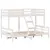 Produktbild 3 för Våningssäng 80x200/120x200 cm vit massiv furu