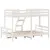 Produktbild 6 för Våningssäng 80x200/120x200 cm vit massiv furu