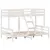 Produktbild 3 för Våningssäng 90x200/120x200 cm vit massiv furu