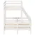 Produktbild 5 för Våningssäng 90x200/120x200 cm vit massiv furu