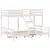 Produktbild 3 för Våningssäng 90x200/140x200 cm vit massiv furu