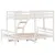 Produktbild 6 för Våningssäng 90x200/140x200 cm vit massiv furu