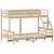 Produktbild 3 för Våningssäng 80x200/120x200 cm massiv furu