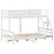 Produktbild 3 för Våningssäng 80x200/120x200 cm vit massiv furu