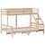 Produktbild 3 för Våningssäng 80x200/140x200 cm massiv furu