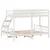 Produktbild 6 för Våningssäng 80x200/140x200 cm vit massiv furu