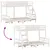 Produktbild 8 för Våningssäng 90x200/120x200 cm vit massiv furu
