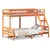 Produktbild 2 för Våningssäng 90x200/120x200 cm vaxbrun massiv furu