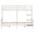Produktbild 4 för Våningssäng 90x200/140x200 cm vit massiv furu