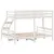 Produktbild 6 för Våningssäng 90x200/140x200 cm vit massiv furu