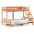 Produktbild 2 för Våningssäng 90x200/140x200 cm vaxbrun massiv furu