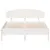 Produktbild 4 för Sängram med huvudgavel vit 140x190 cm massiv furu
