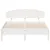 Produktbild 4 för Sängram med huvudgavel vit 135x190 cm massiv furu