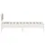 Produktbild 5 för Sängram med huvudgavel vit 90x190 cm massiv furu