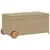 Produktbild 2 för Dynbox med hjul blandad beige 190L konstrottning