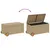 Produktbild 7 för Dynbox med hjul blandad beige 190L konstrottning
