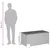 Produktbild 10 för Dynbox med hjul blandad beige 190L konstrottning