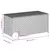 Produktbild 11 för Dynbox med hjul blandad beige 190L konstrottning