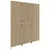 Produktbild 4 för Rumsavdelare 3 paneler beige konstrottning