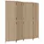 Produktbild 2 för Rumsavdelare 4 paneler beige konstrottning