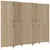Produktbild 2 för Rumsavdelare 5 paneler beige konstrottning