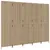 Produktbild 4 för Rumsavdelare 5 paneler beige konstrottning