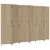 Produktbild 2 för Rumsavdelare 6 paneler beige konstrottning