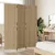 Produktbild 3 för Rumsavdelare 3 paneler beige konstrottning