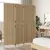 Produktbild 3 för Rumsavdelare 4 paneler beige konstrottning