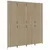 Produktbild 4 för Rumsavdelare 4 paneler beige konstrottning
