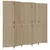 Produktbild 2 för Rumsavdelare 5 paneler beige konstrottning