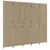 Produktbild 4 för Rumsavdelare 5 paneler beige konstrottning