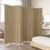 Produktbild 3 för Rumsavdelare 6 paneler beige konstrottning