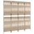 Produktbild 4 för Rumsavdelare 4 paneler beige konstrottning