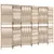 Produktbild 2 för Rumsavdelare 6 paneler beige konstrottning