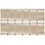 Produktbild 5 för Rumsavdelare 6 paneler beige konstrottning