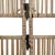 Produktbild 7 för Rumsavdelare 6 paneler beige konstrottning