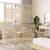 Produktbild 3 för Rumsavdelare 3 paneler beige konstrottning