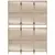 Produktbild 5 för Rumsavdelare 3 paneler beige konstrottning
