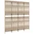 Produktbild 4 för Rumsavdelare 4 paneler beige konstrottning