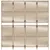 Produktbild 5 för Rumsavdelare 4 paneler beige konstrottning