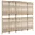 Produktbild 4 för Rumsavdelare 5 paneler beige konstrottning