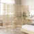 Produktbild 3 för Rumsavdelare 6 paneler beige konstrottning