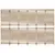 Produktbild 5 för Rumsavdelare 6 paneler beige konstrottning