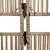 Produktbild 7 för Rumsavdelare 6 paneler beige konstrottning