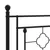 Produktbild 6 för Huvudgavel metall svart 80 cm