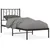 Produktbild 2 för Sängram med huvudgavel metall svart 75x190 cm
