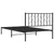 Produktbild 7 för Sängram med huvudgavel metall svart 107x203 cm