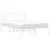Produktbild 3 för Sängram med huvudgavel metall vit 120x190 cm